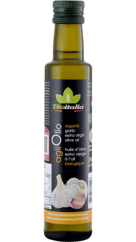 Agliolio Garlic Infused EV Olive Oil, Organic