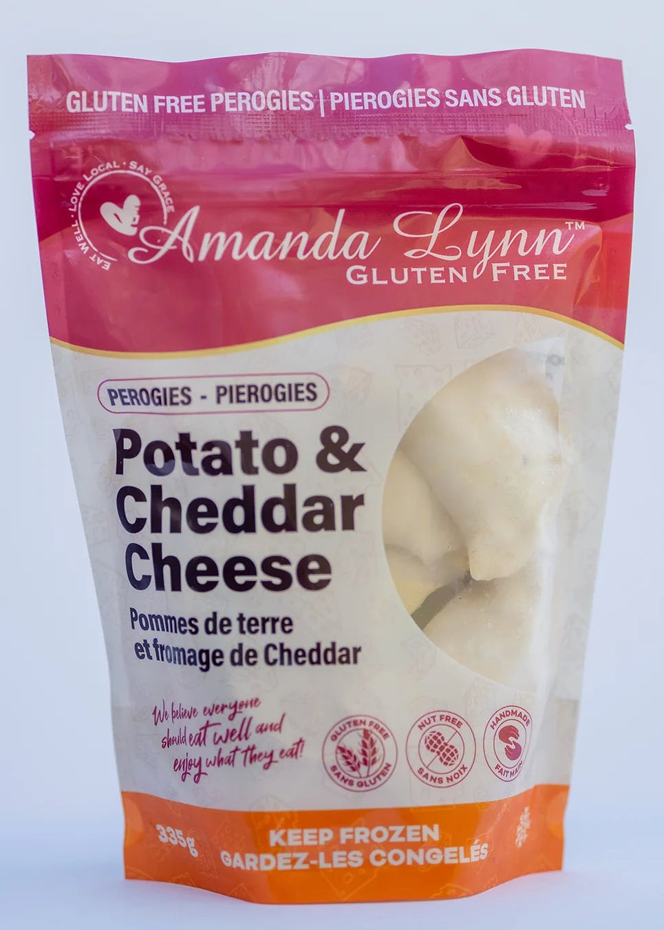 Gluten Free Perogies, Potato & Cheddar Cheese *FROZEN*