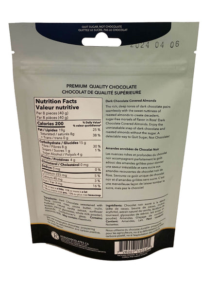 Dark Chocolate Covered Almonds NSA