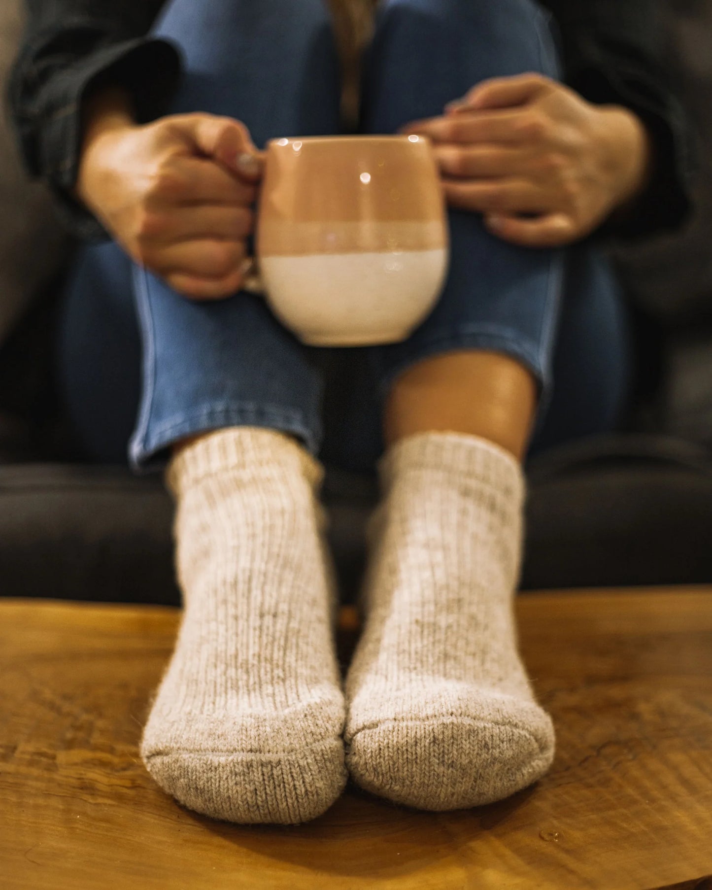 J.B. Field's Icelandic Wool Thermal Slipper Ankle Socks