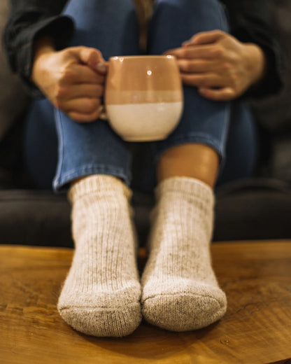 J.B. Field's Icelandic Wool Thermal Slipper Ankle Socks