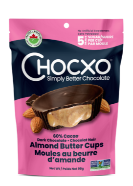 Chocxo Dark Chocolate Almond Butter Cups (Org)