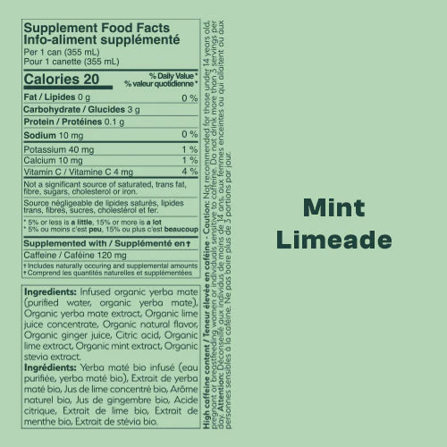 Mateina Yerba Mate Mint Limeade