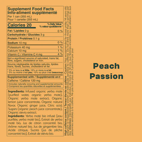 Mateina Yerba Mate Peach Passion