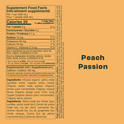 Mateina Yerba Mate Peach Passion
