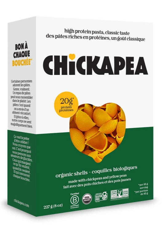 Chickapea High Protein Pasta, Shells (GF)