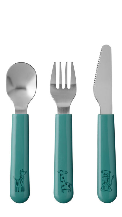 Mepal Mio Childrens Cutlery Turquoise, Set of 3
