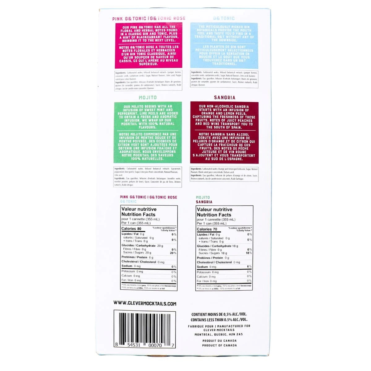 Clever Premium Mocktail Mixed Pack