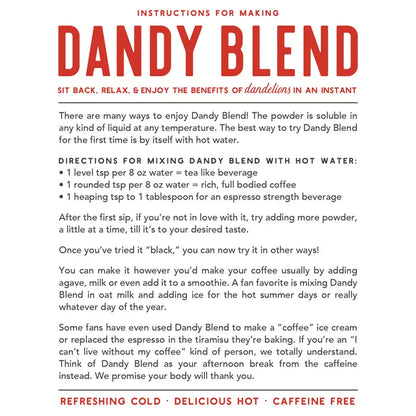Dandy Blend Herbal Coffee Alternative