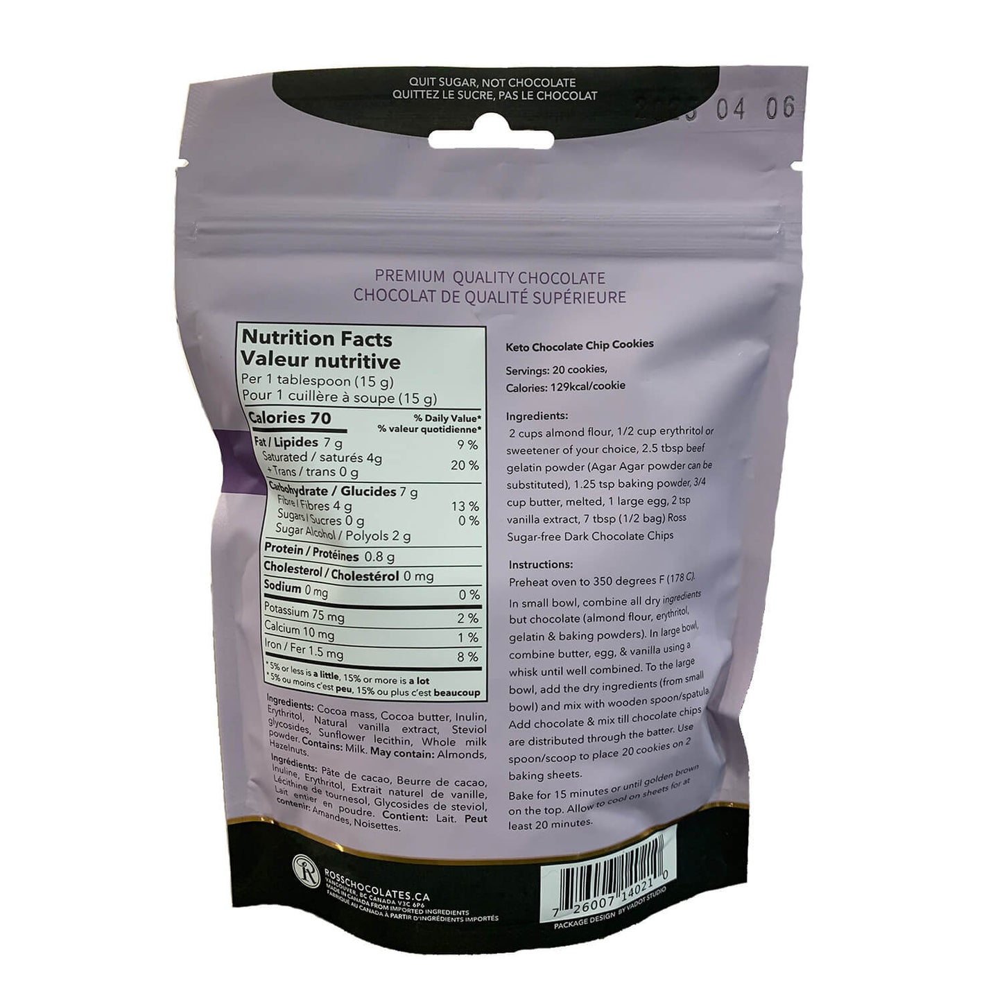 Dark Chocolate Baking Chips NSA