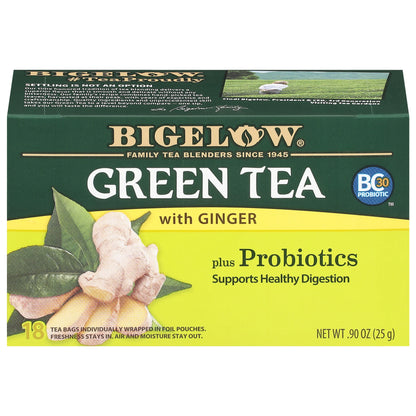 Bigelow Green Tea with Ginger Plus Probiotics