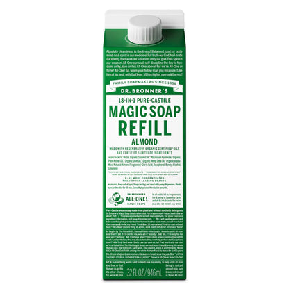 Castile Liquid Soap - Almond 946ml