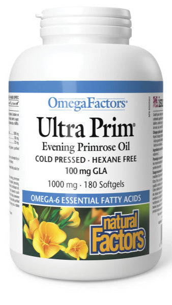 OmegaFactors® Ultra Prim 1000mg Evening Primrose Oil