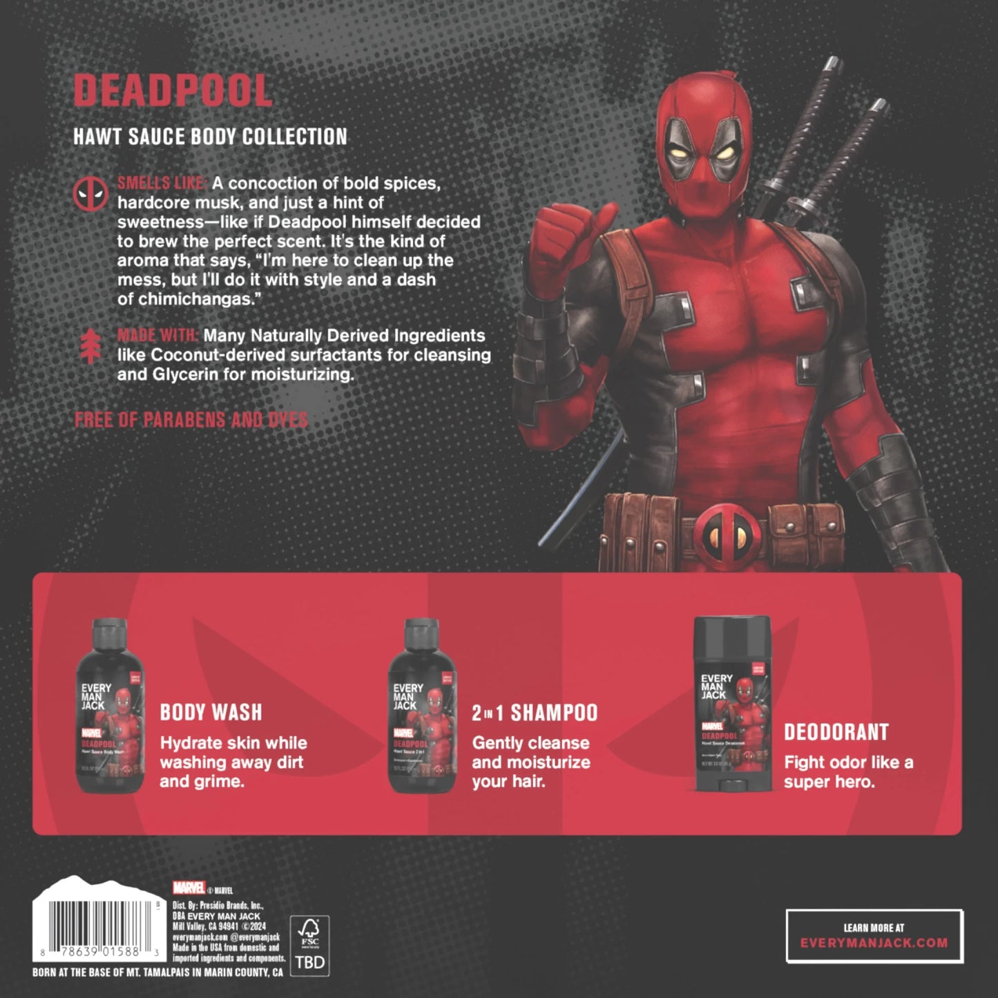 Every Man Jack Body Gift Set - Deadpool