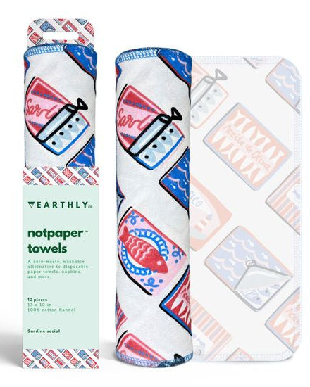 Earthly Co. Notpaper Towel - Sardine Social