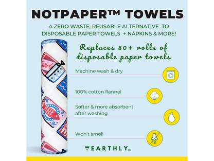 Earthly Co. Notpaper Towel - Sardine Social