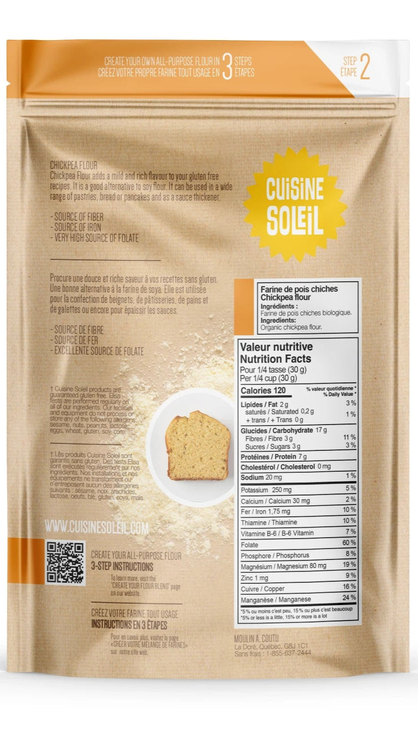 Chickpea Flour, Organic, GF