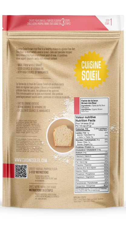Brown Rice Flour, Organic, GF