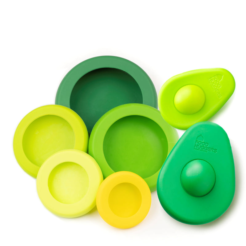 Food Huggers Green Set of 7
