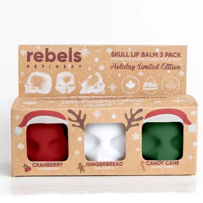 Rebels Lip Balm Gift Set Holiday Skulls LE