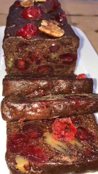 Patti Cakes Chocolate Black Cherry Rum Fruitcake