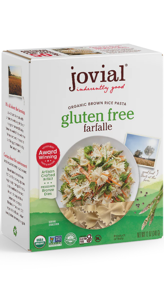 Jovial Brown Rice Pasta Farfalle (Org) (GF)