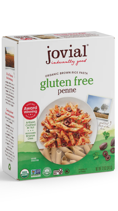Jovial Brown Rice Pasta Penne Rigate (Org) (GF)