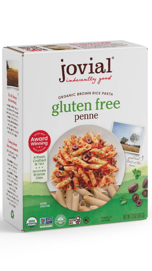 Jovial Brown Rice Pasta Penne Rigate (Org) (GF)