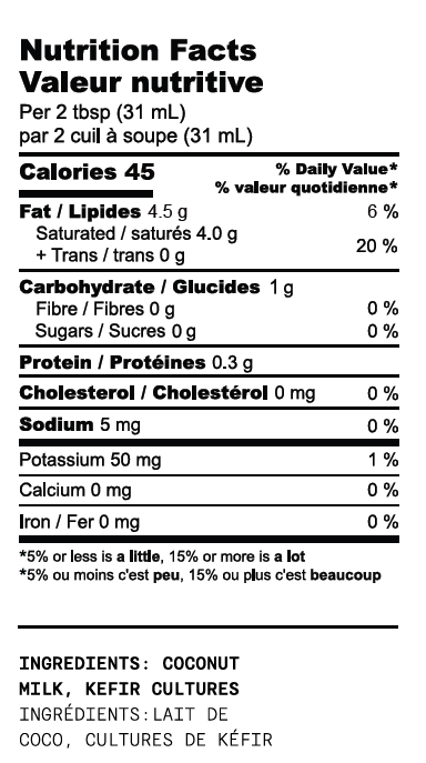 KefirKult Probiotic Coconut Kefir Yogurt *REFRIGERATED*