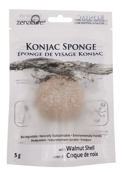 Konjac Sponge - Walnut Shell