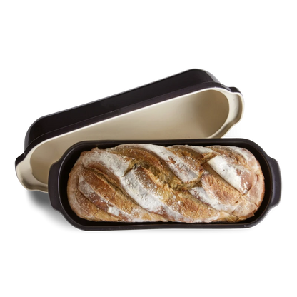 Emile Henry Fusain Large Bread Loaf Baker