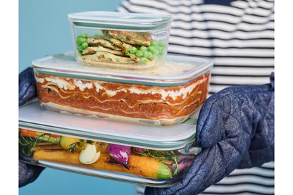 Mepal EasyClip Glass Food Box 2.25L Nordic Sage