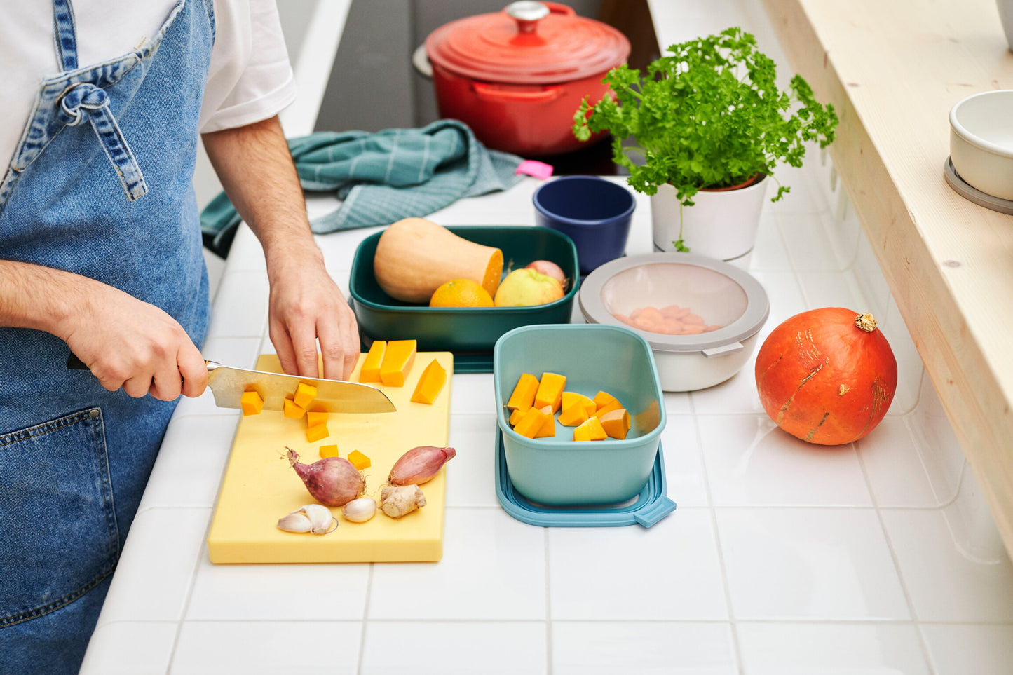 Mepal Cirqula Multi-Bowl Rectangle 3.0L Nordic Green