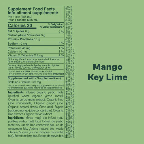 Mateina Yerba Mate Mango Key Lime