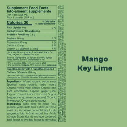 Mateina Yerba Mate Mango Key Lime