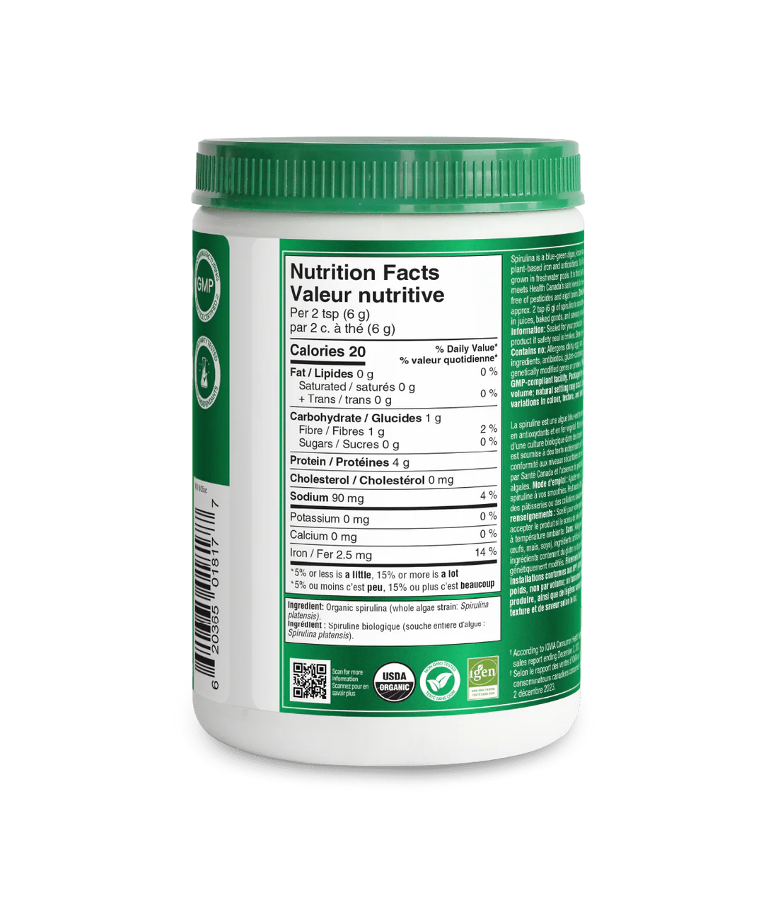 Organika Spirulina Powder, Organic