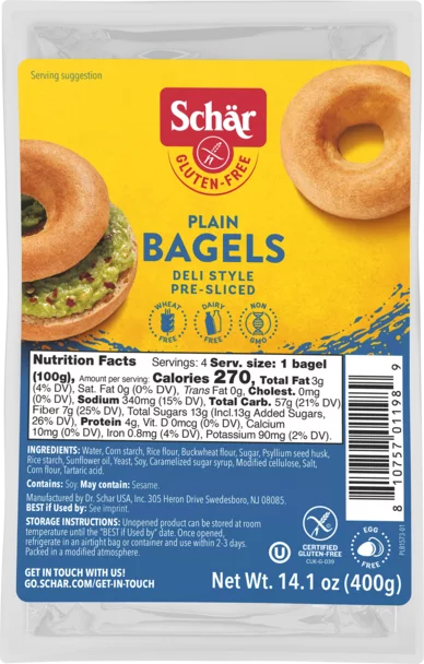 Schar Bagels, Plain (GF)