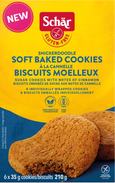 Schar Soft Baked Cookies, Snickerdoodle (GF)
