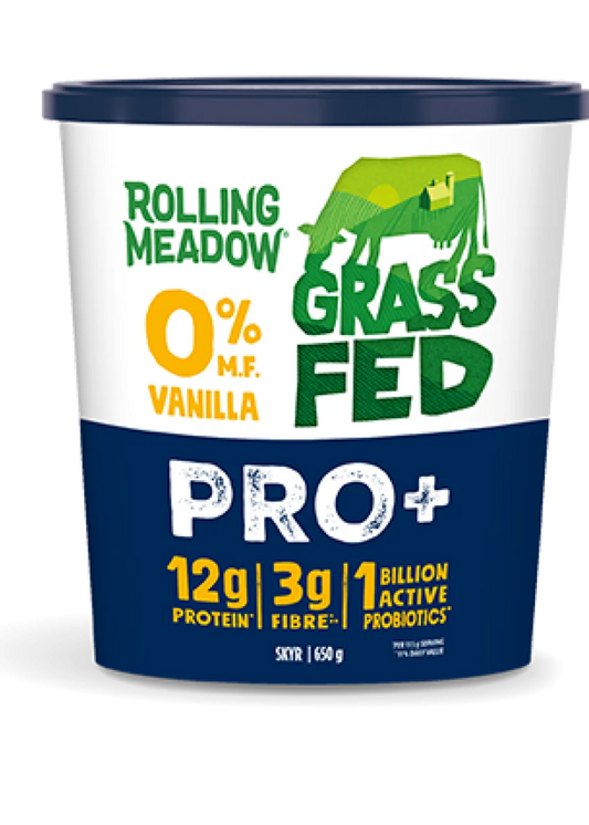 Skyr Pro+ Yogurt Vanilla 0% MF, Grass Fed *REFRIGERATED*