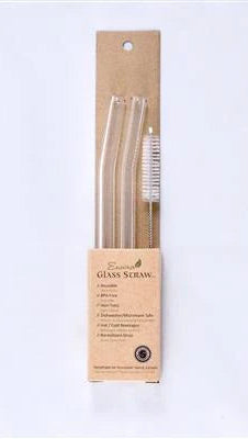 Enviro Glass Smoothie Straw 8" Bent, 2-Pack