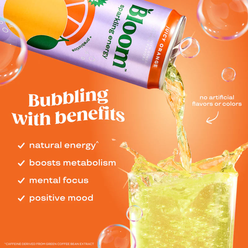 Bloom Sparkling Energy Juicy Orange