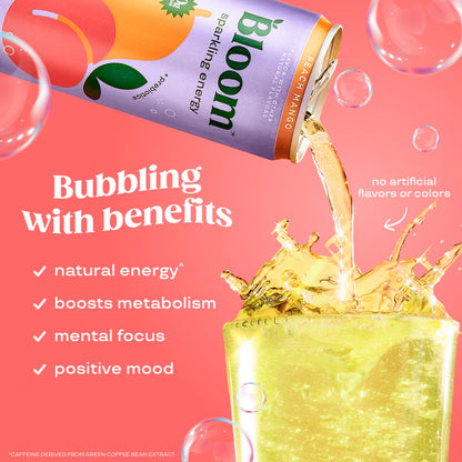 Bloom Sparkling Energy Peach Mango