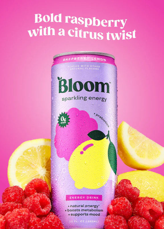 Bloom Sparkling Energy Raspberry Lemon