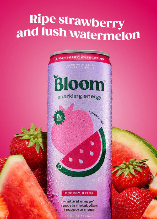 Bloom Sparkling Energy Strawberry Watermelon