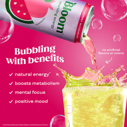 Bloom Sparkling Energy Strawberry Watermelon