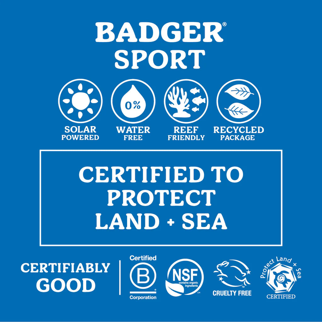 Badger Natural Mineral Sunscreen Cream SPF40 Sport