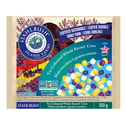 Corn, Tri-Coloured, Whole Kernel *FROZEN*