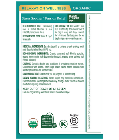 Stress Soother™ Tension Relief Organic Herbal Tea