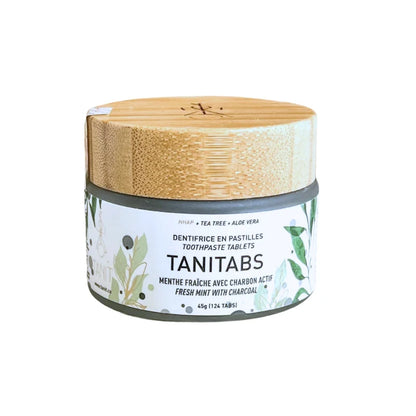 Toothpaste Tablets, Fresh Mint with Activated Charcoal