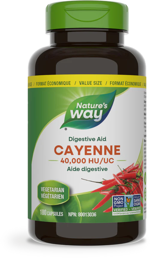 Cayenne 40,000 H.U. Capsules